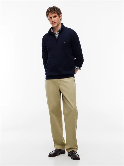 Pullover con collo a lupetto e mezza zip TOMMY HILFIGER | MW0MW37331/DW5